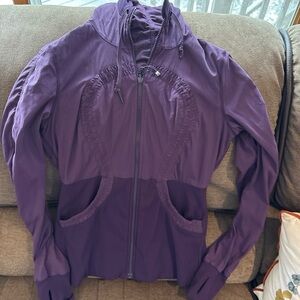 Lululemon Dance Studio Jacket III Womens 10 Reversible Plum Purple